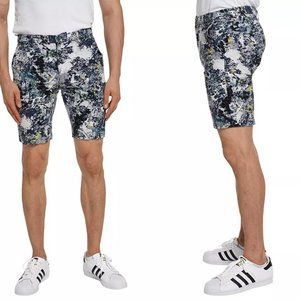 VERDO Men's Flat-Front Skinny Fit Shorts